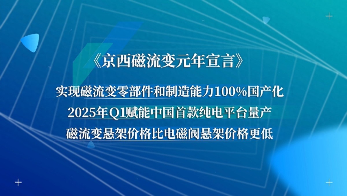 京西集團(tuán)第四代MagneRide?磁流變懸架國產(chǎn)，磁流變元年啟航