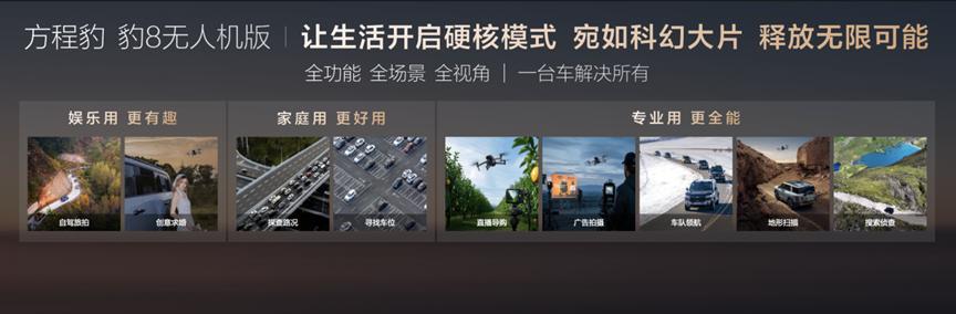 售價(jià)39.58萬元起！方程豹 豹8無人機(jī)版正式上市